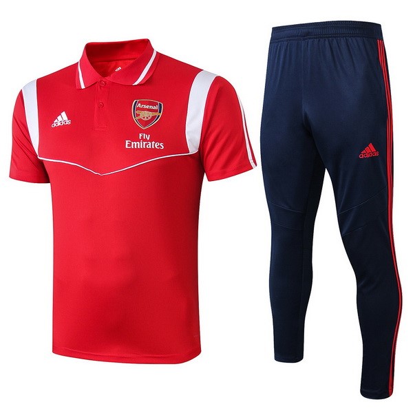 Replicas Polo Arsenal Conjunto Completo 2019/20 Rojo Blanco